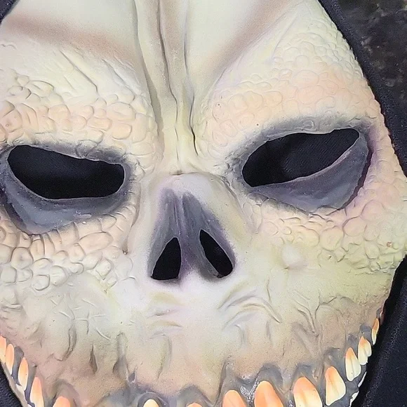 Skull Skeleton Halloween Scary Creepy Ghost Face Costume Horror Mask Black Cover - Picture 3 of 6